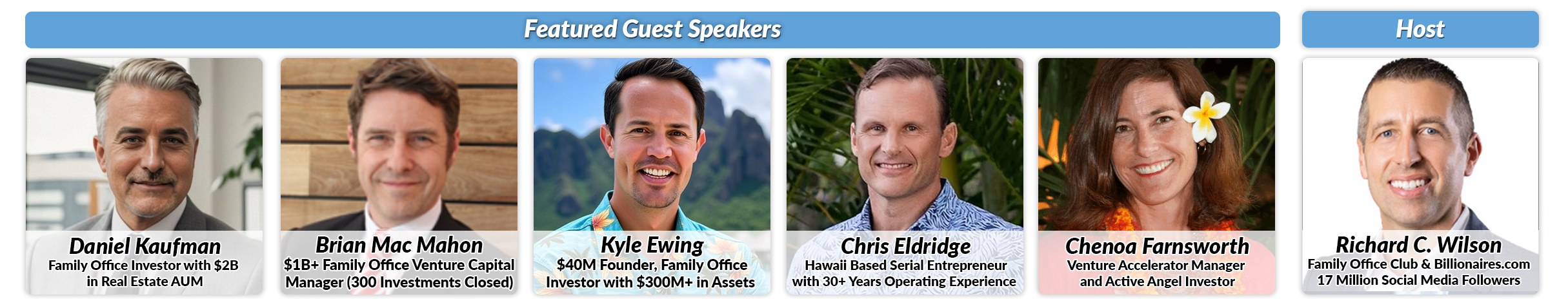 Hawaii Summit Guest Speakers 62525